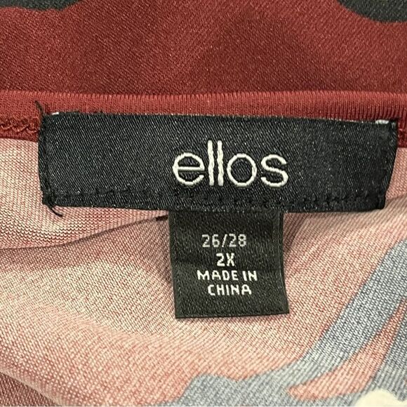 Ellos Long sleeve floral plus size stretchy dress size 2XL - Picture 9 of 14